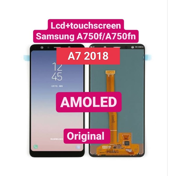 LCD TOUCHSCREEN SAMSUNG A7 2018 / A750 f fn ORIGINAL AMOLED fullset
