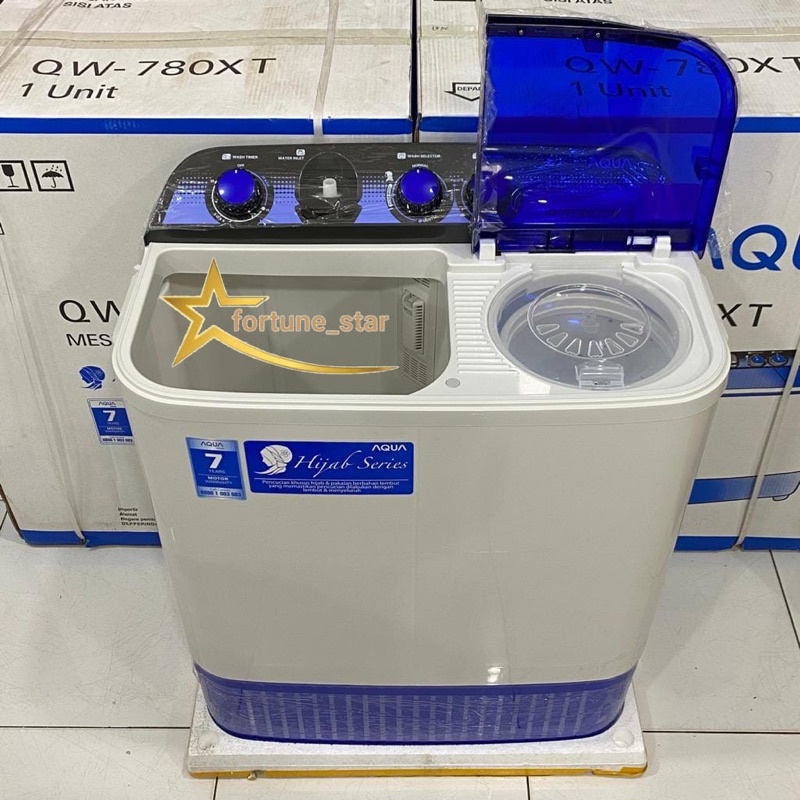 Mesin Cuci 2 Tabung 8KG Aqua Qw-880xt