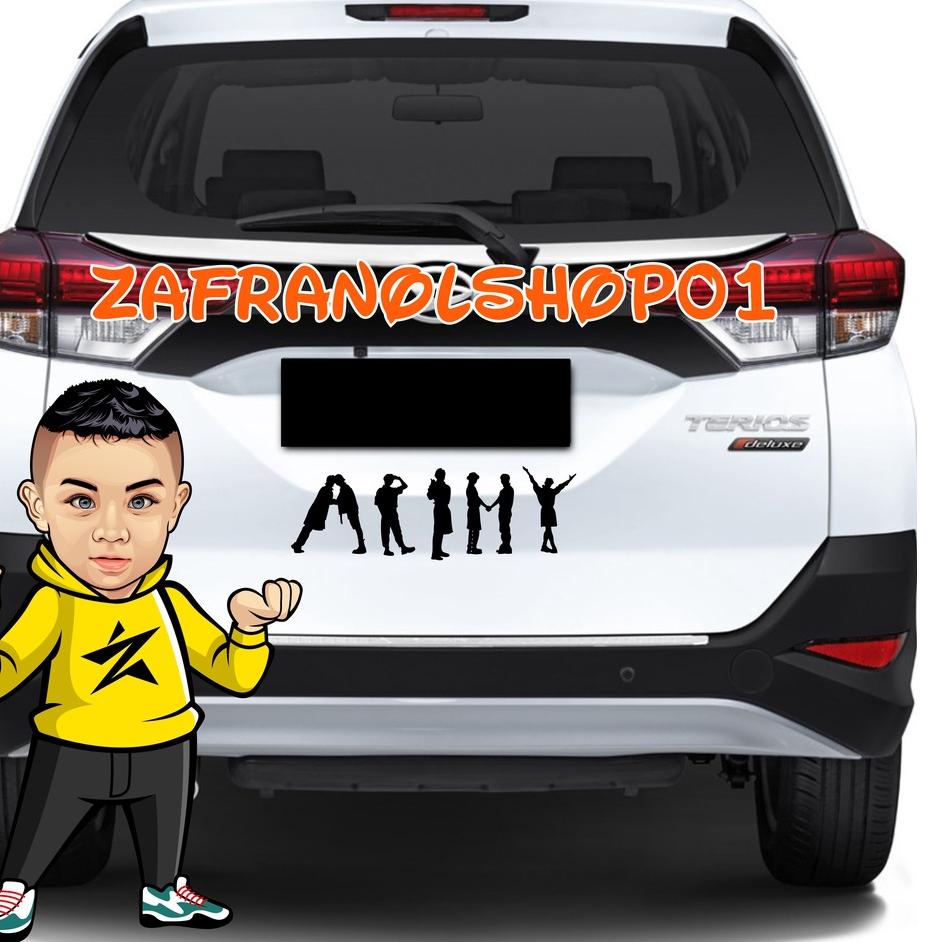 Cutting Stiker BTS Butter Sticker Kaca Mobil Stiker Body Mobil / Motor / Helm / Laptop sticker BTS A