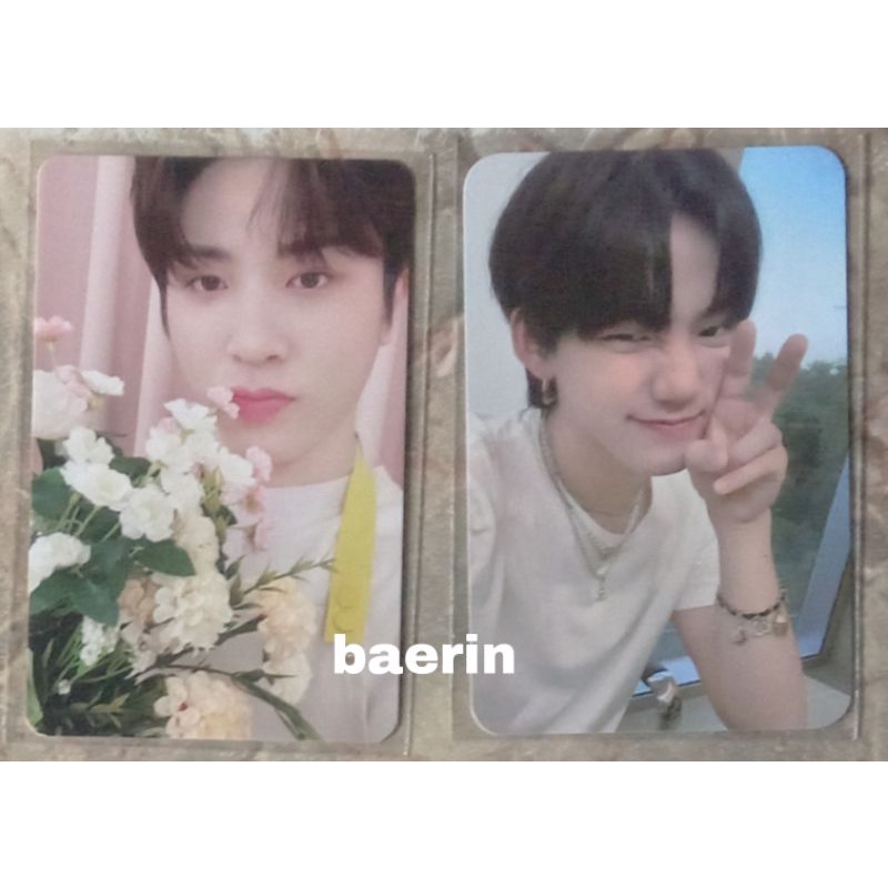 Pair PC Photocard Treasure Membership Kit Hyunsuk with Pob Weverse Junghwan