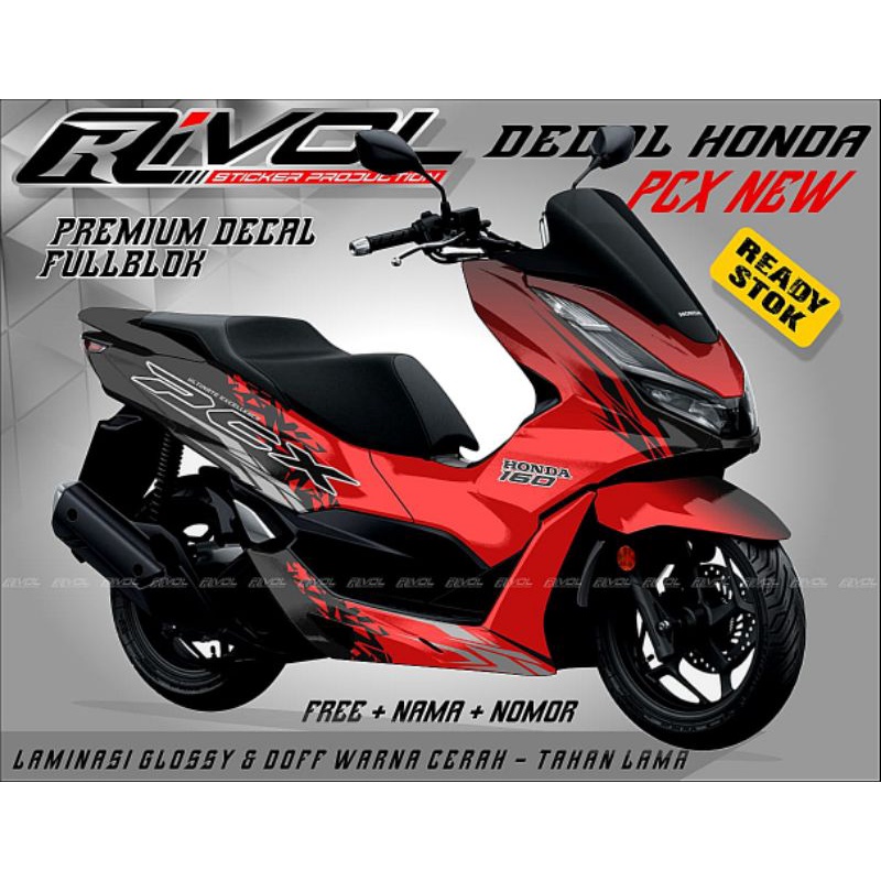 READY STIKER DECAL FULL BODY VARIASI HONDA NEW PCX 160# VARIASI DECAL FULL BODY PCX NEW 160#