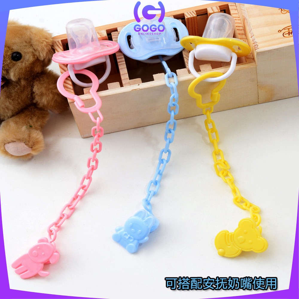 GOGO-C43 Tali Gantungan Empeng Baby / Klip Rantai Penjepit Dot Bayi / Teether Clipper Pacifier Holder