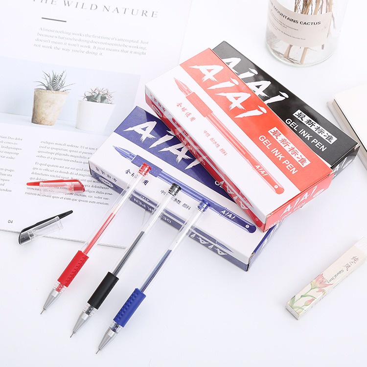 

Gannise 12pcs Pena Gel Ink Pen Pulpen Standar GN-ST0063