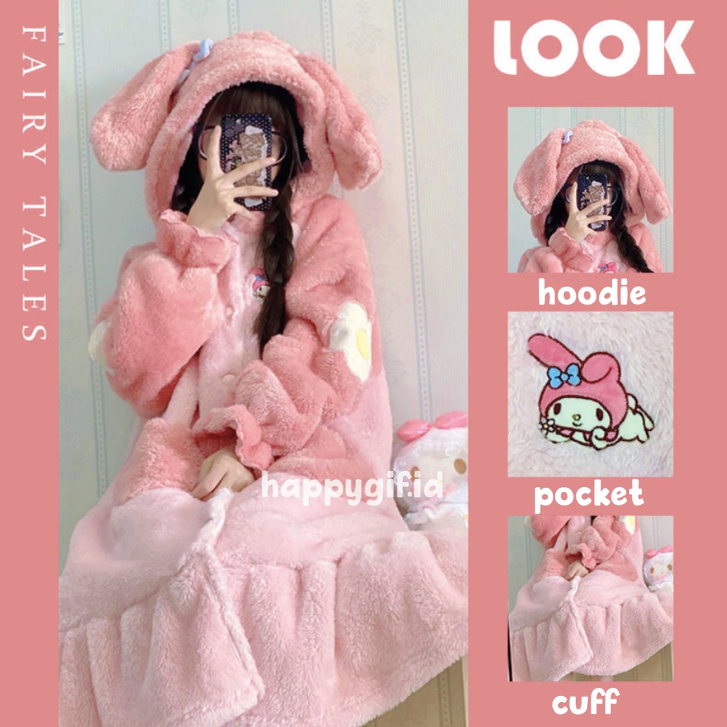 MELODY DASTER KOSTUM ONESIE BAJU TIDUR PIYAMA KIGURUMI