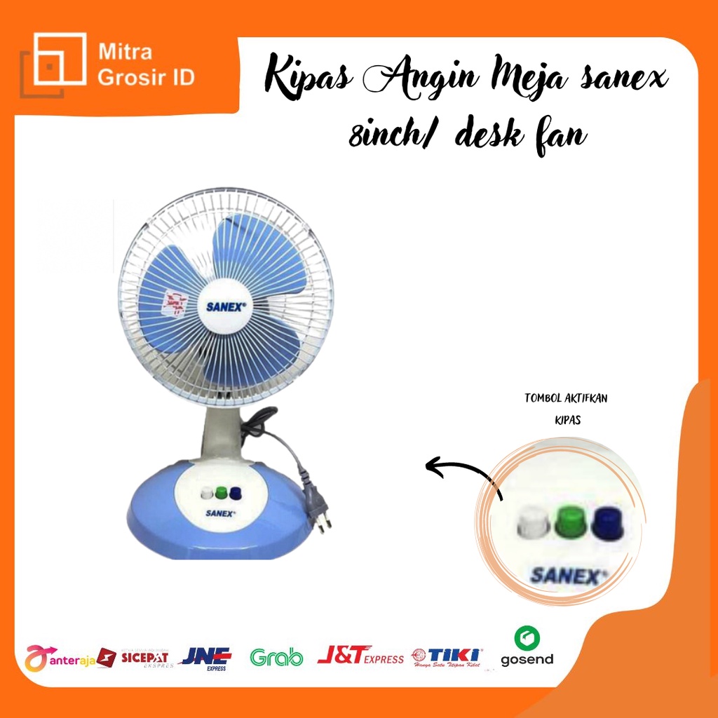 Kipas  Angin Meja SANEX 8Inch / Desk Fan