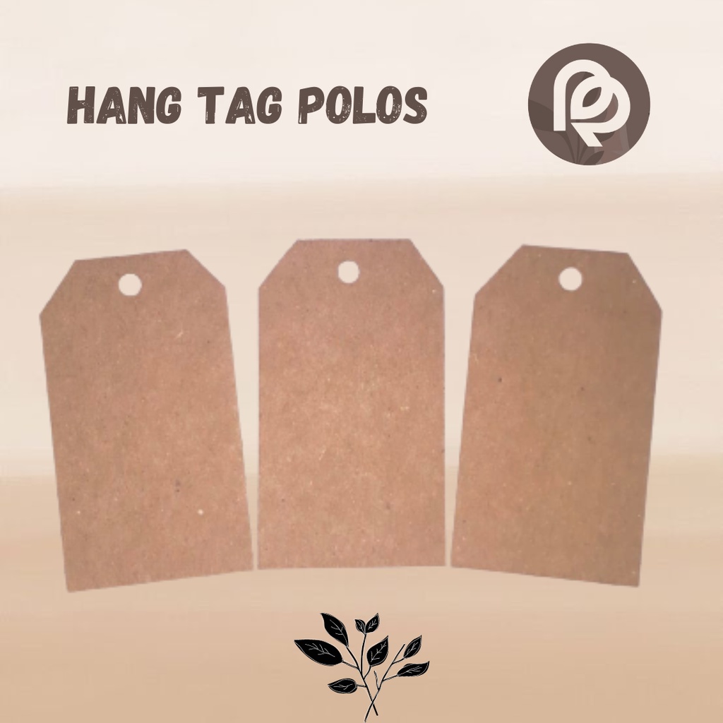 

HANG TAG POLOS KRAFT RUSTIC - TOKO BERCANDA
