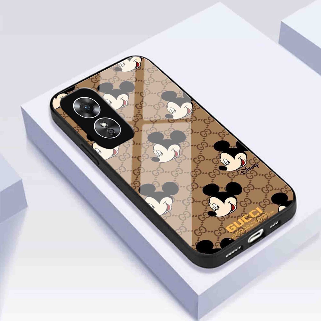 (U 091) Softcase Kaca Kilau Oppo A17 A17k - Case Oppo A17 A17k - Softcase Kaca Glossy Oppo A17 A17k 