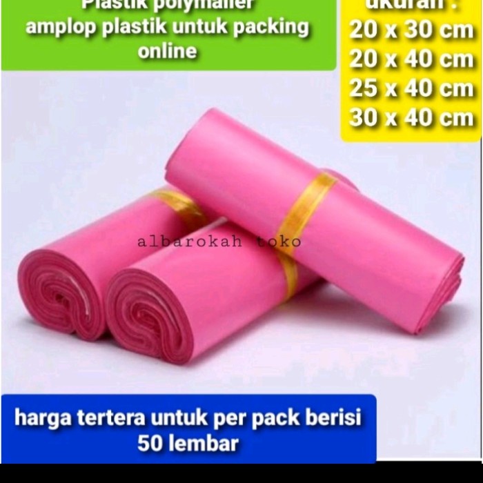 

Jual Plastik Polymailer Premium Warna Pink, Putih Dan Hitam / Amplop Plasti Murah