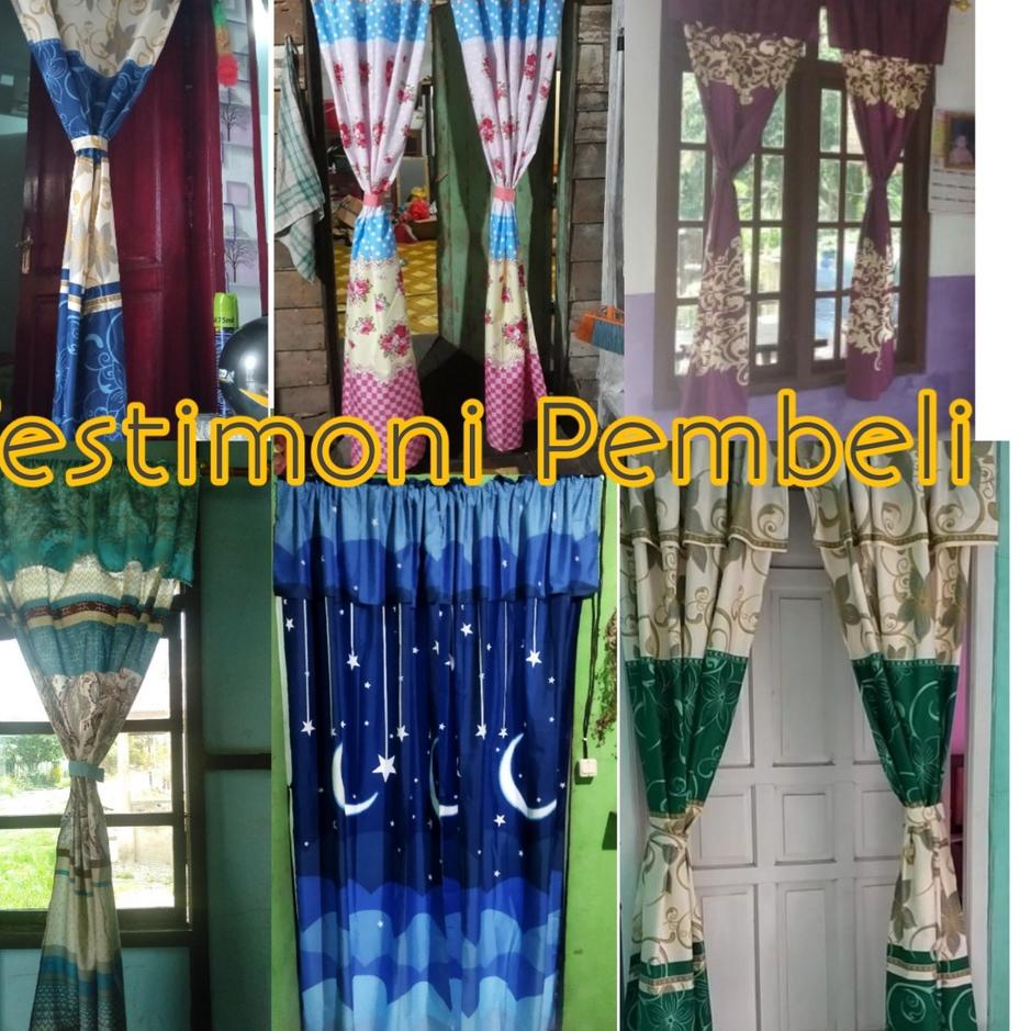 ￣ IFL Gorden Jendela Pendek 200cm / Gorden Jendela Minimalis/ Gorden Jendela Panjang Gorden Jendela 