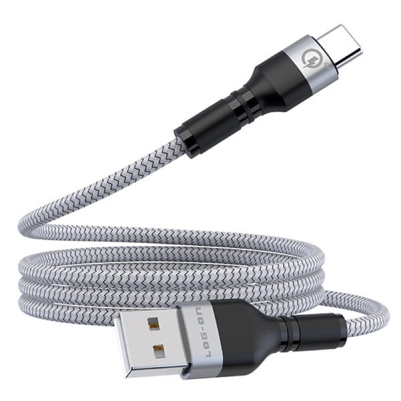 KABEL DATA CHARGER LOG ON TYPE-C 3A LO-CB69 / MAXIMUS QUALCOMM 4+ QUICK CHARGER