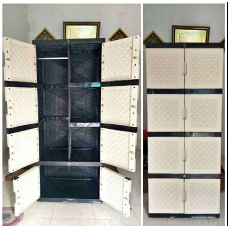 Lemari Pakaian Plastik Aquose Jumbo Gantung