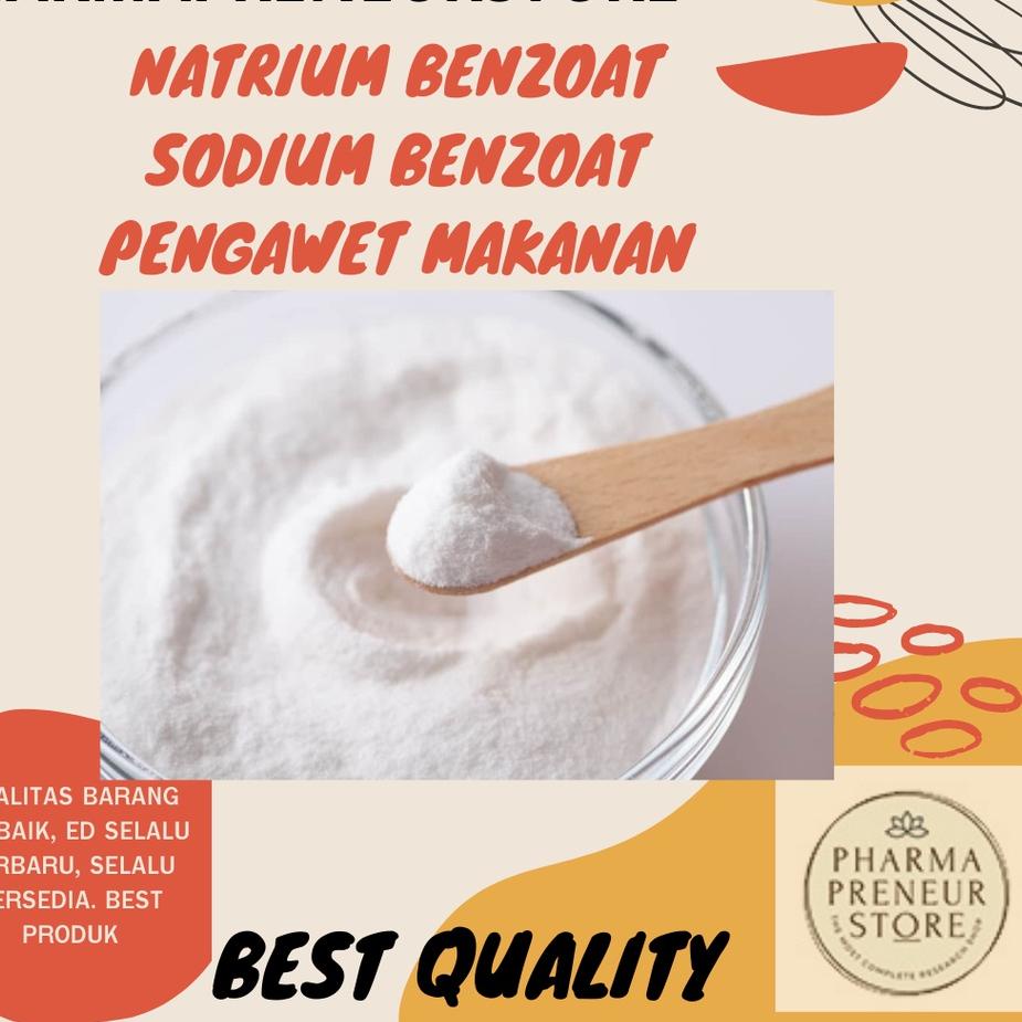 

Hemat Banget--Natrium Benzoat Sodium Benzoat Pengawet Makanan Kemasan 500 Gram BEST QUALITY