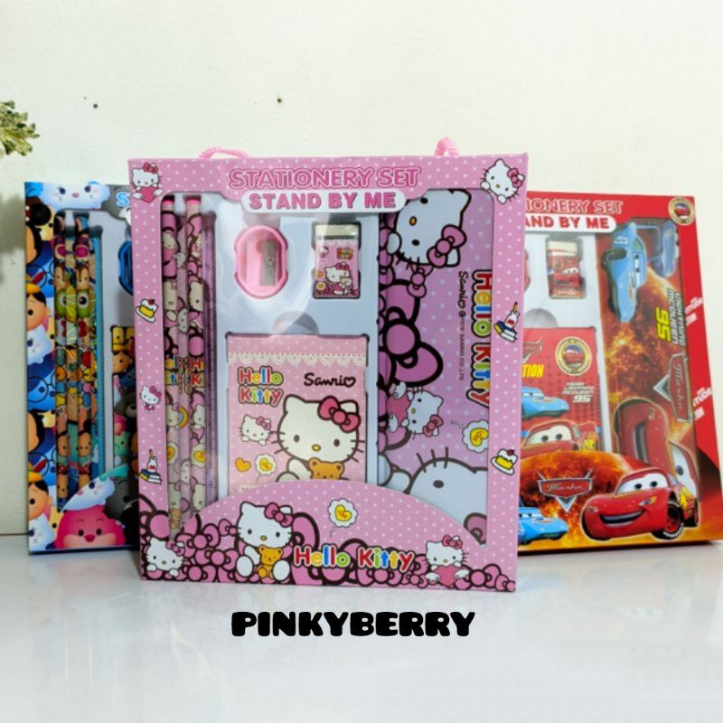 

Stationary Set / Peralatan Tulis Anak 7 In 1 Karakter Hello Kitty/ Cars / Tsum-sum / Little Pony