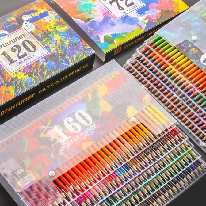 

(COD) Pensil Warna Brutfuner Painting Oil Pencil Artist Color Pencil Set 160