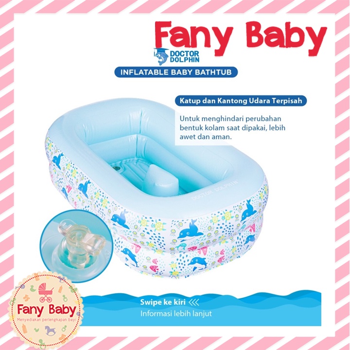 DOCTOR DOLPHIN INFLATABLE SWIM POOL - 120X120X40