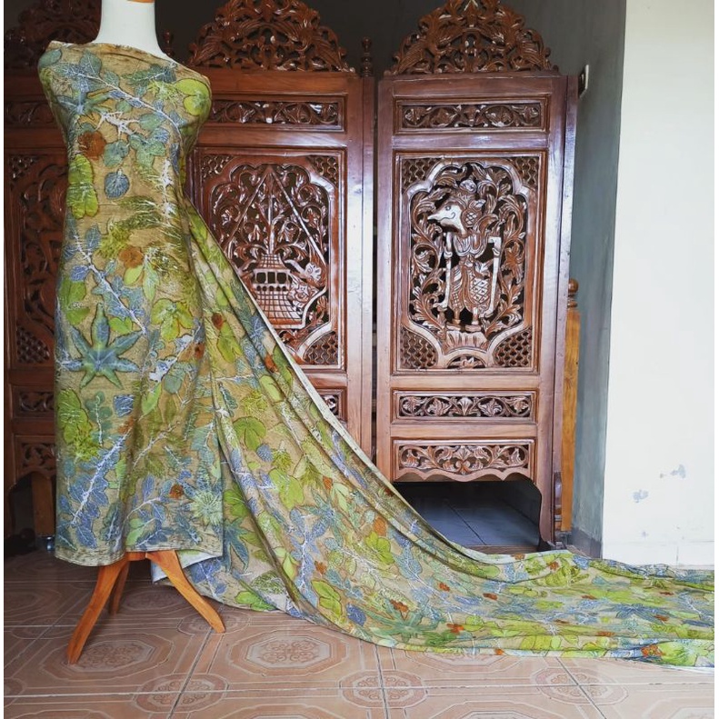 Kain batik ecoprint Kain Katun