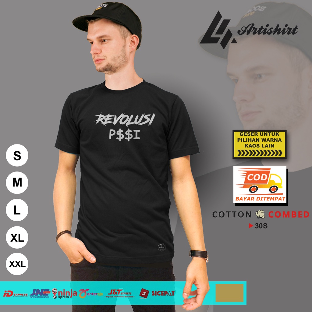 KAOS REVOLUSI PSSI KAOS REVOLUSI P$$I KAOS BAJU DISTRO ARTISHIRT