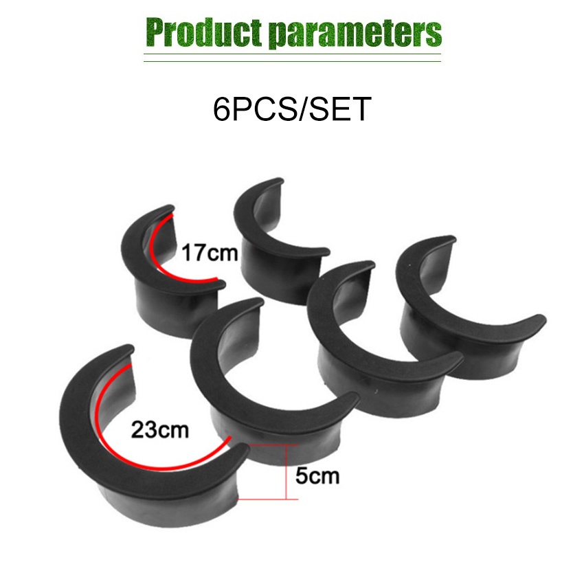 6Pcs/Set Poket Plastik Meja Billiard Karet Kecilin Lobang Meja Biliar Meja Billiard Pocket Biliar