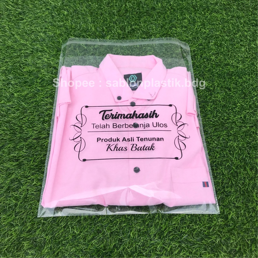 

Sablon Plastik OPP 40 Micron Ukuran 30cm x 35cm FREE DESIGN