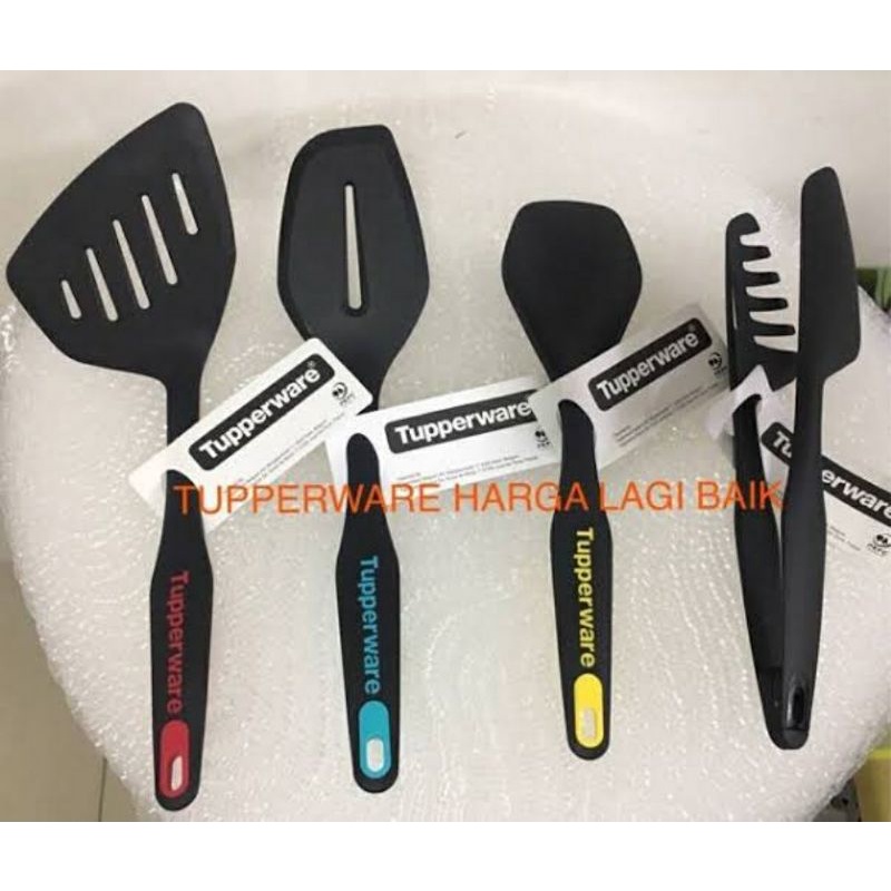 Spatula Alat Capit Tupperware ORI 1 set isi 4 pcs