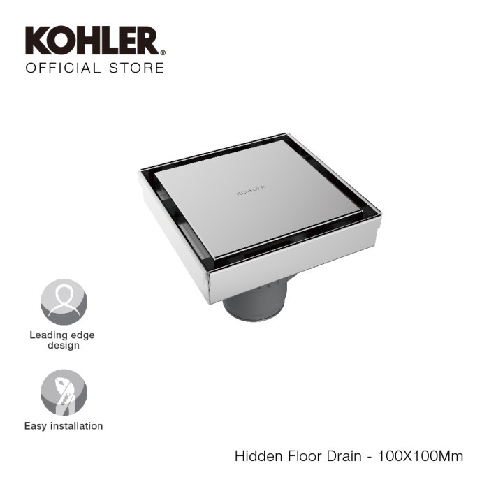 KOHLER Hidden Floor Drain K-R75422T-CP / KOHLER Saringan Kamar Mandi