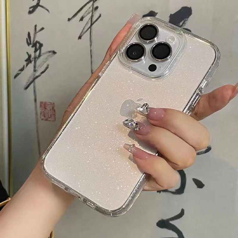 Case Glitter Sparkly Untuk iPhone 14 Pro max 13 12 11 Pro max 6 7 8 Plus SE 2020