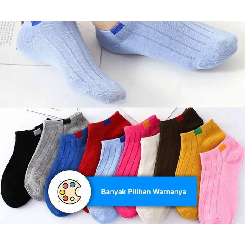 Kaos Kaki Polos K11 Unisex Fashion Wanita / Pria Kaos Kaki Import