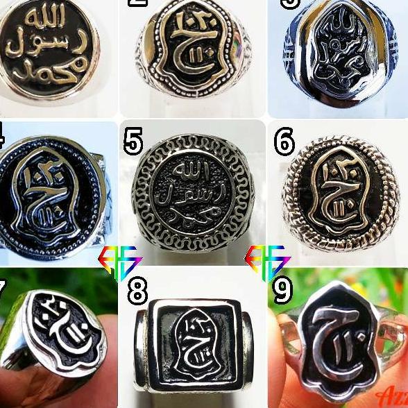 Serbu Grosir Cincin Ring Lafadz Tauhid Terompah Alpaka