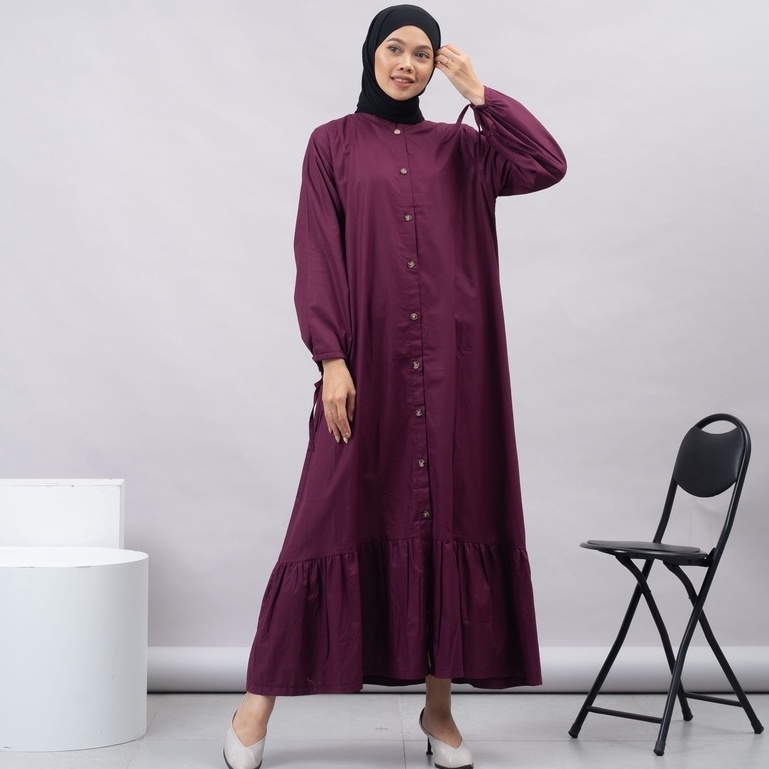 MAXI DRESS KATUN LONG LAUREN DRESS PREMIUM BTS B589 CO