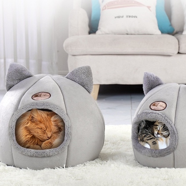 Tempat Tidur Kucing Lucu XL Hangat Kasur Hewan Kucing Anjing Rumah Kucing Mini Lucu HTC01