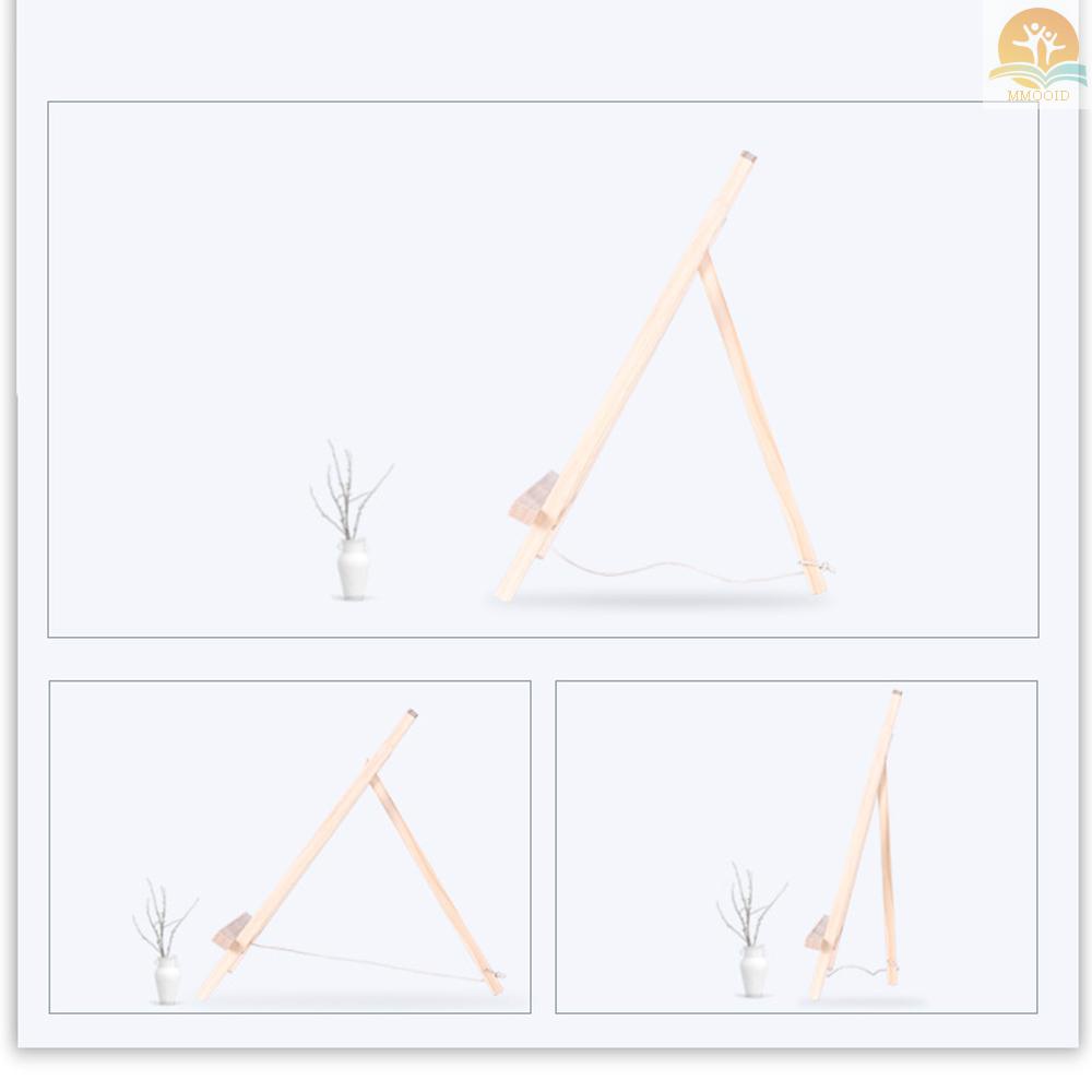 (MMOI) Stand Easel Kayu Mini Portable Sudut Adjustable Untuk Display Lukisan Anak / Dewasa