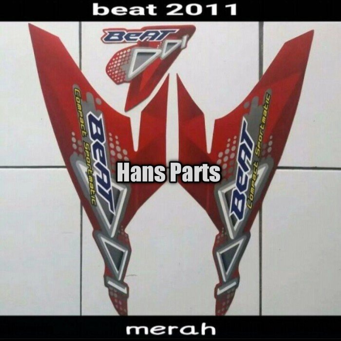 STRIPING HONDA BEAT KARBU MERAH