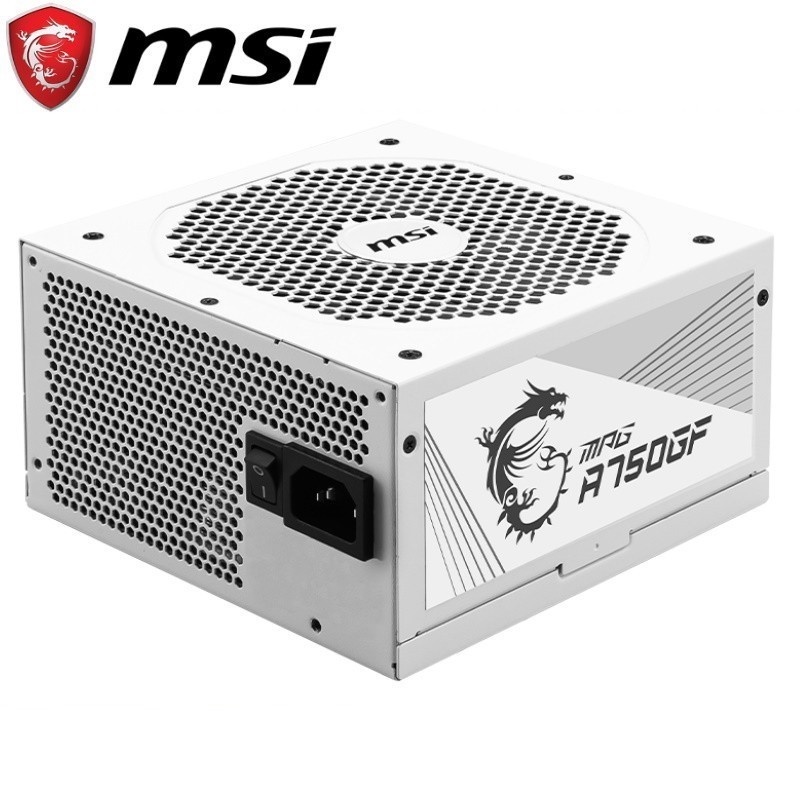 Power Supply MSI MPG A750GF WHITE 750W 80+ GOLD FULL MODULAR PSU