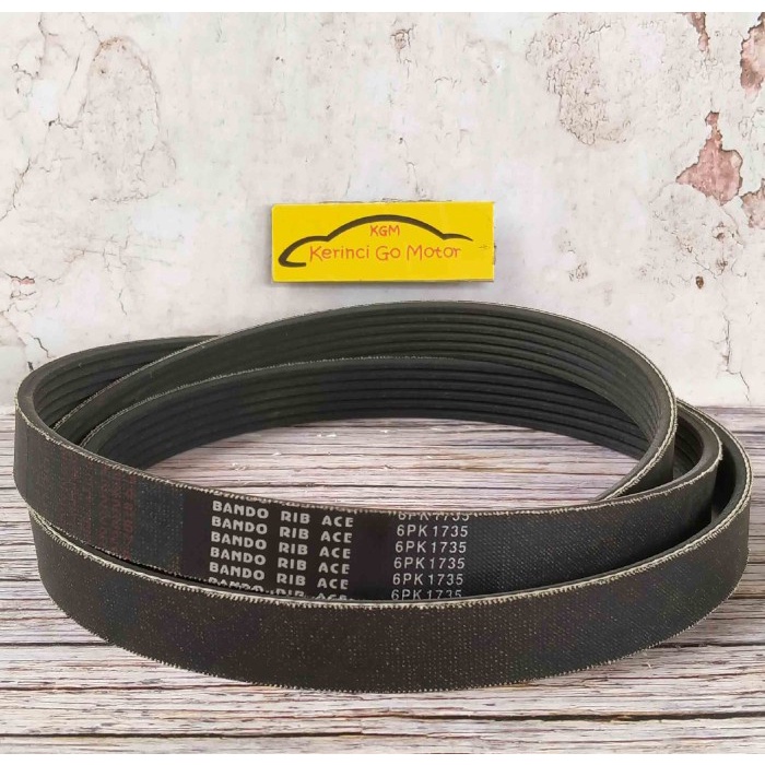 BANDO VAN BELT 6PK 1735 RIB BELT TALI KIPAS 6PK-1735 FAN BELT ALUR