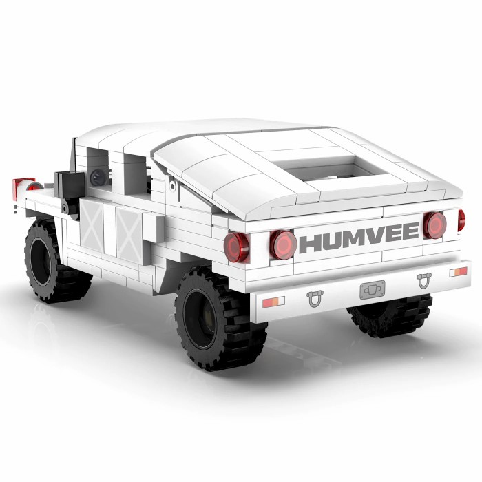 Double E Cada Bricks Mainan Balok Humvee 328 Pcs C55022W Sipeduli Karya Original