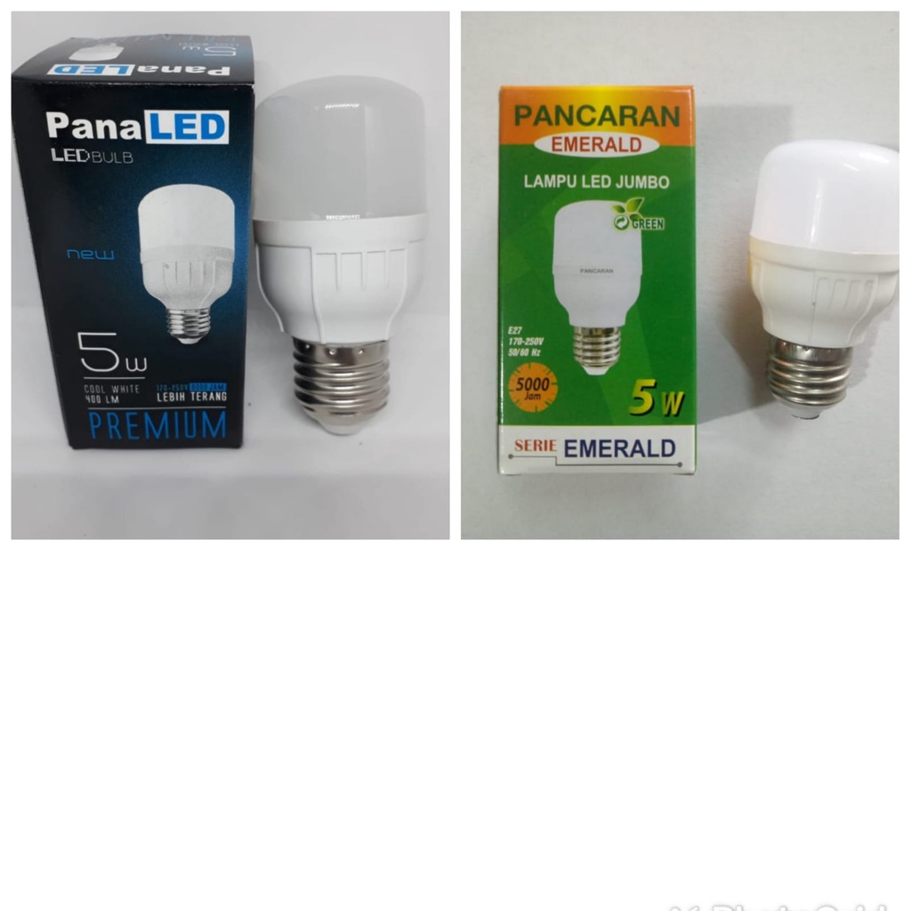 Lampu 5w LED Panaled 400 lumen Pana LED 5 watt 5 w 5watt Cool White