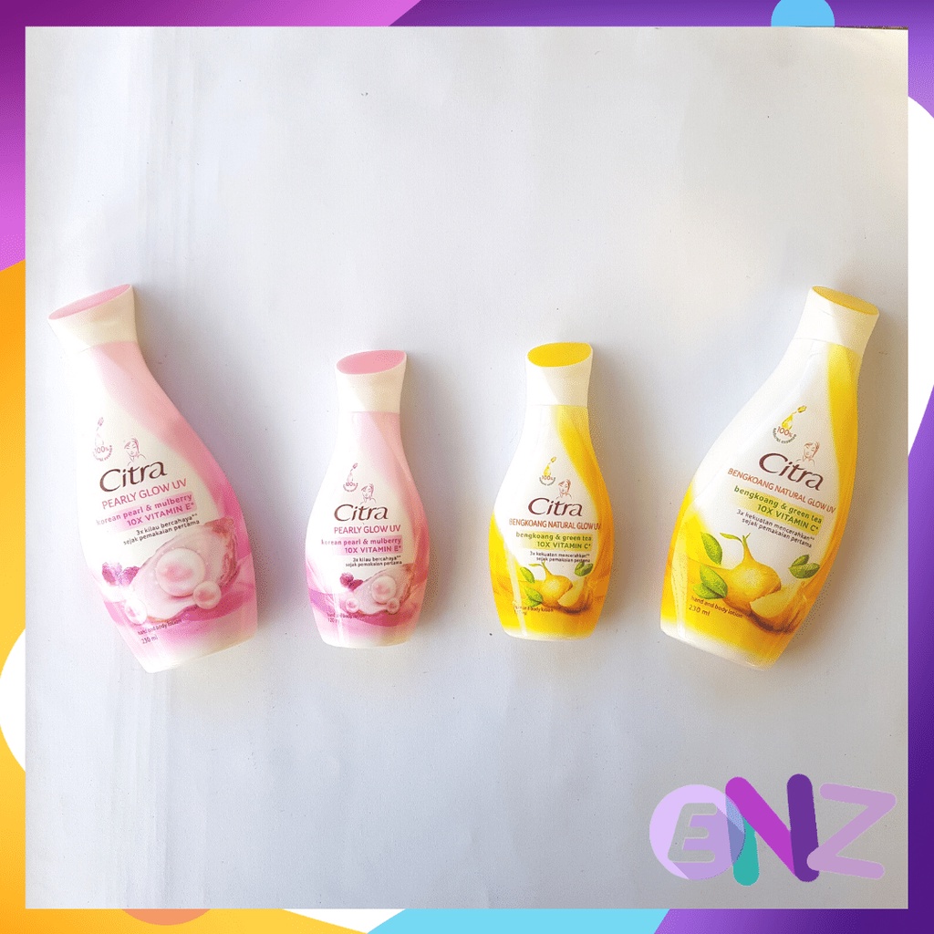 ENZ ® Citra Hand &amp; Body Lotion Natural Glowing White UV 230ml / Citra hand body 120ml / Citra Pearly Glow UV &amp; Bengkoang Natural Glow UV 2030