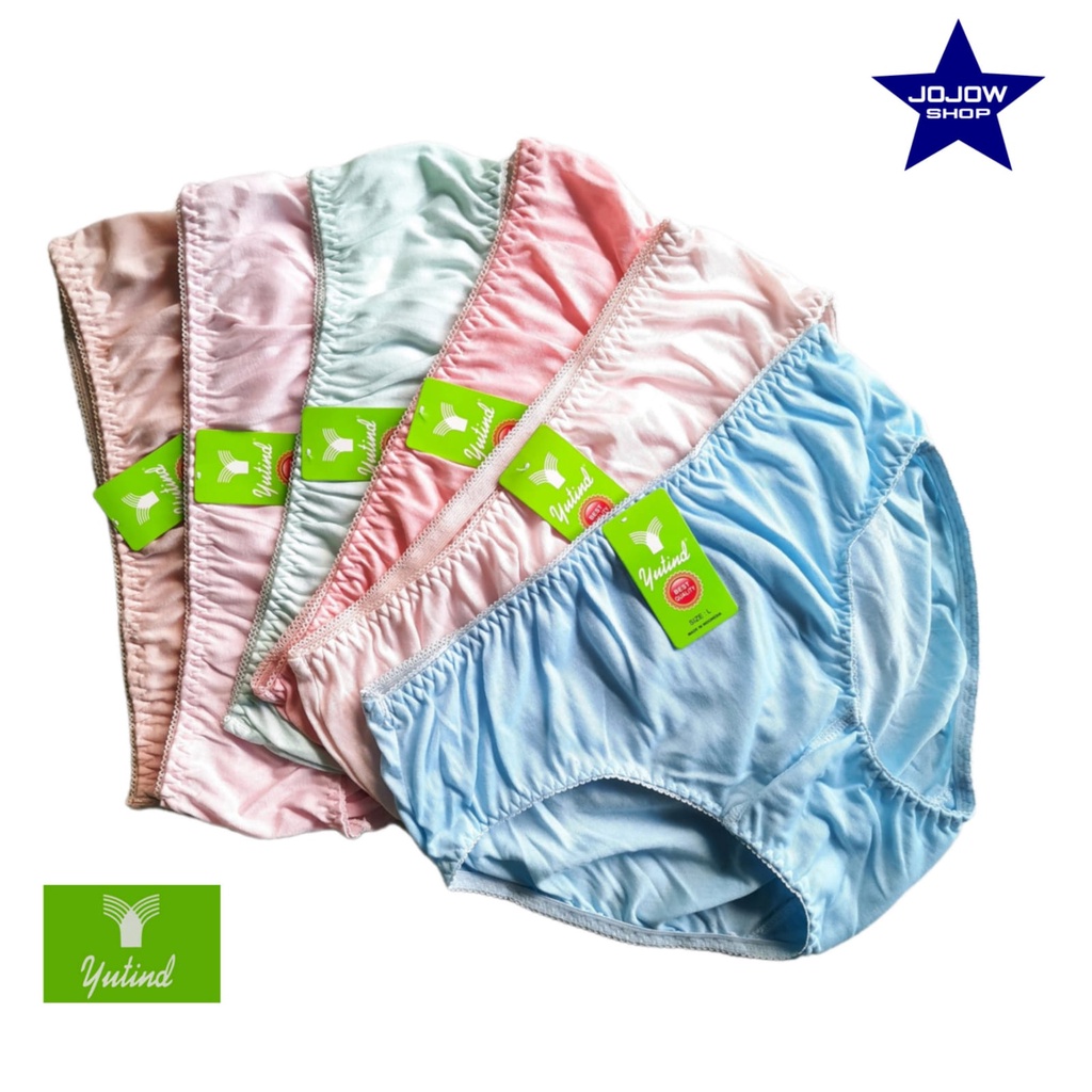 GROSIR (6 PCS) CELANA DALAM WANITA DEWASA YUTIND 022 ZIG ZAG
