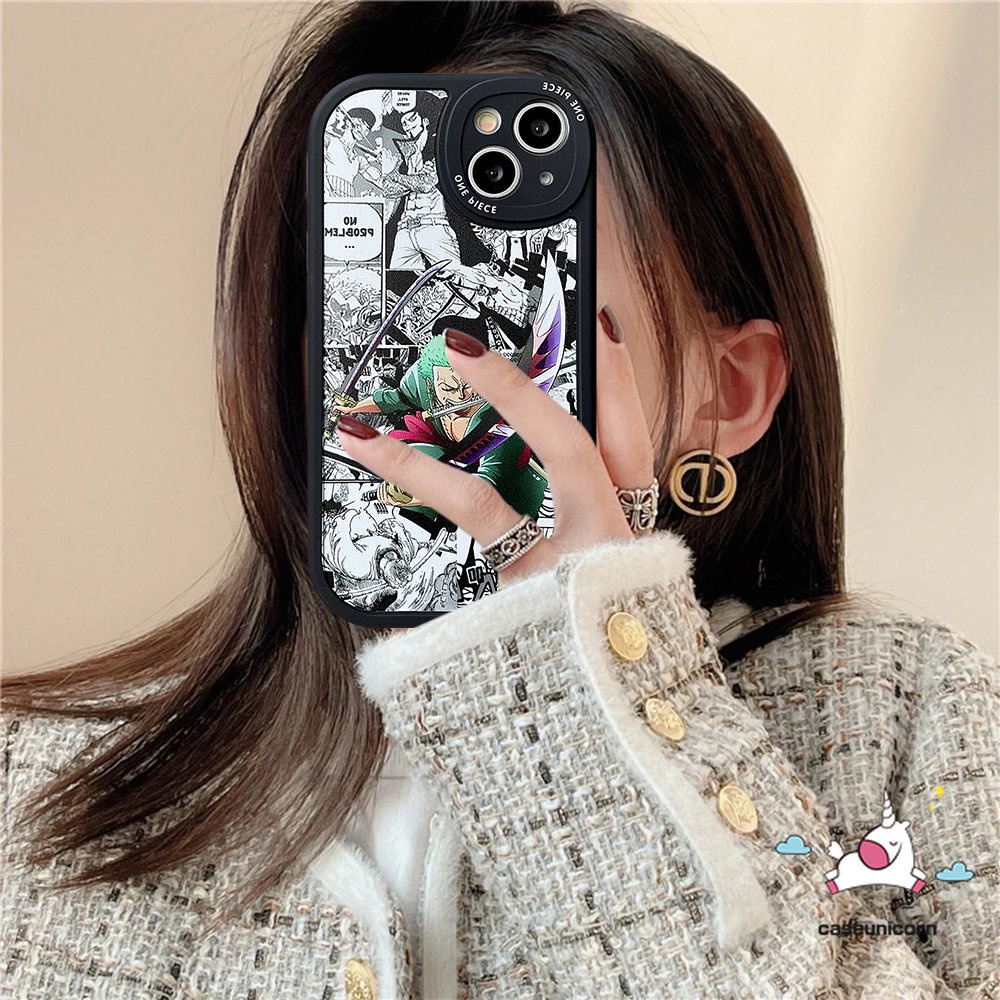 Case Redmi10 12C A1 9T 9 9A 10C 9C 10A K40s Redmi Note10 10s 11 11s 10Pro 8 9 9Pro 9s 11Pro+Mi 12 11 Lite 11T POCO F4 M3 X3 NFC Kartun Anime One Piece Luffy Sauron Sarung Soft Cover