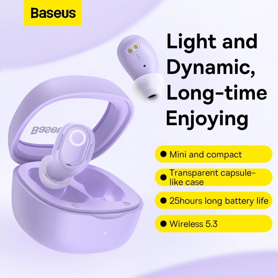 BASEUS Encok WM02 Tws Earphone Wireless BT 5.3 Version