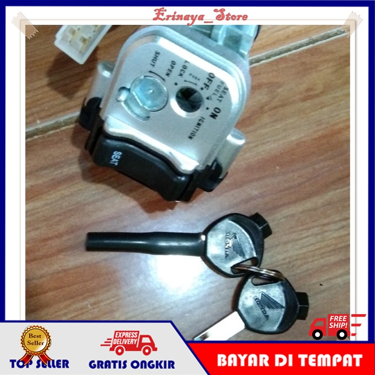 Kunci Konci Kontak Key Set Keyset Motor Honda Vario 125 FI F1 Lama Old Non LED KZR