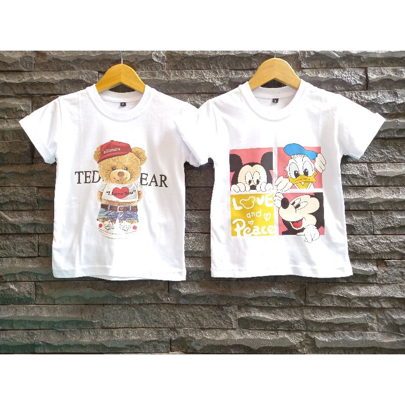 KAOS KARAKTER ANAK LENGAN PENDEK 1-7 TAHUN