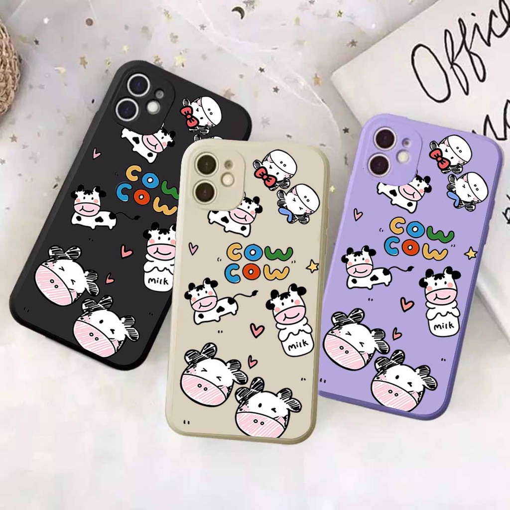 HH CASE  Oppo A54/A16/A16k/F5/A79/F5 Youth/A73/A75/F1s/A74-4G/A76/A96/A36 COWCOW | Casing Bergambar|