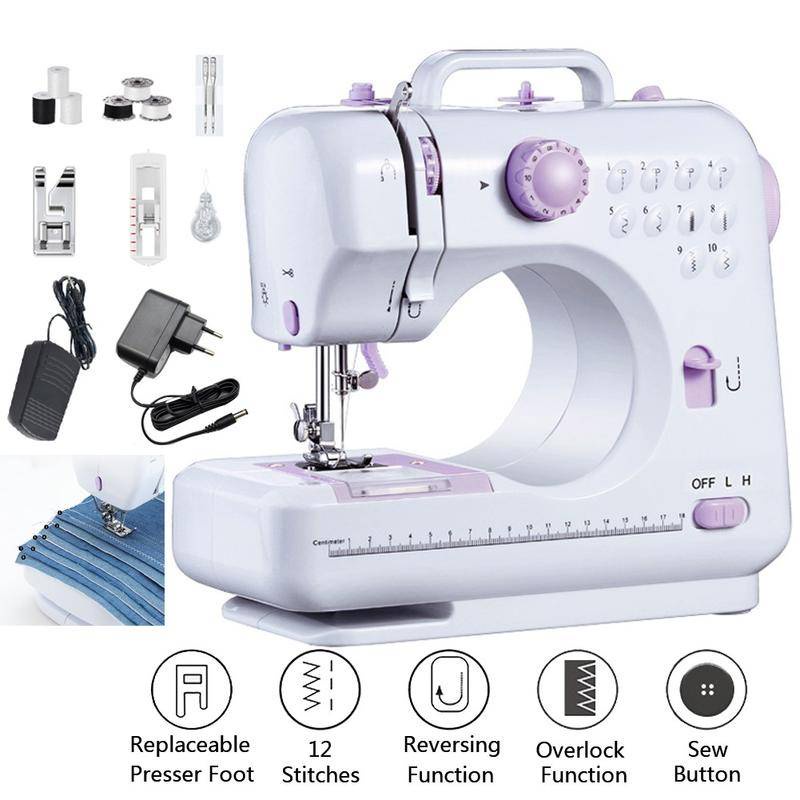 Portable Mini Sewing Machine Mesin Jahit Mini Portabel Sewing Machine FHSM 505A Pro Upgraded 12 Sewing