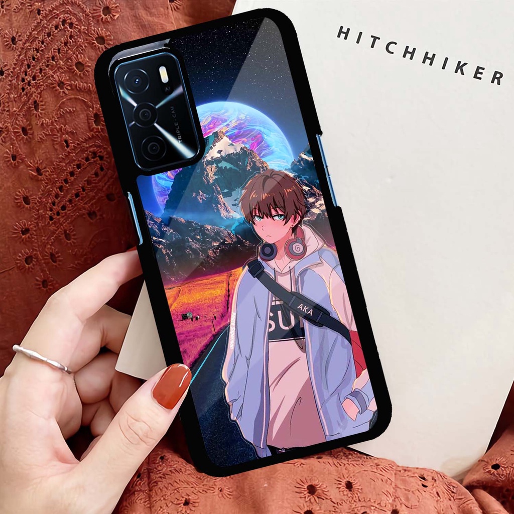 Case Kilau Oppo | A16 | A16S | Casing Hp Glossy | Motif Anime Boy