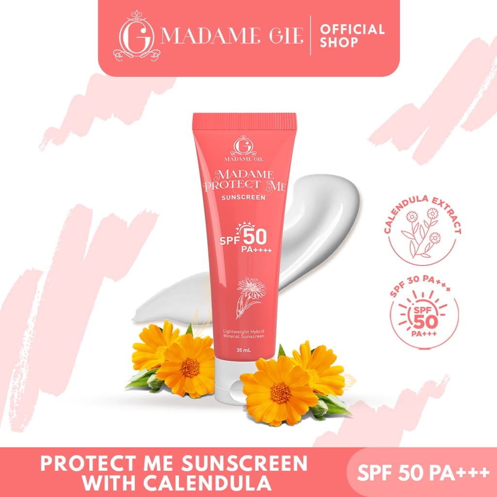 Madame Gie Madame Protect Me Sunscreen SPF 50 PA ++++ With Calendula - Skincare Sunblock