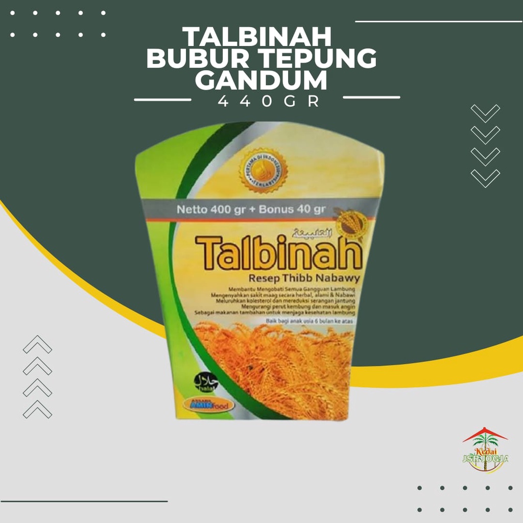 Talbinah bubur tepung gandum 400 Gr free 40gr