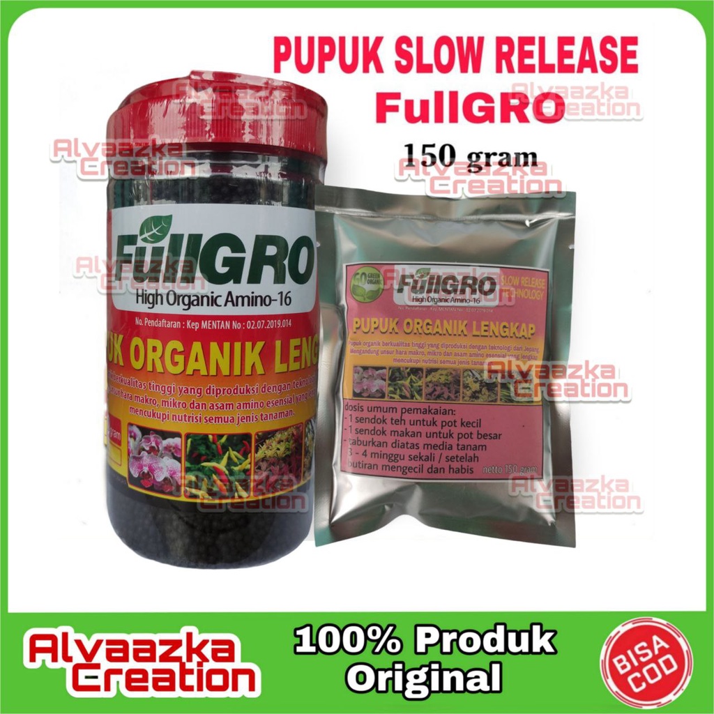 Pupuk FULLGRO - pupuk slow release organik - dekastar organik