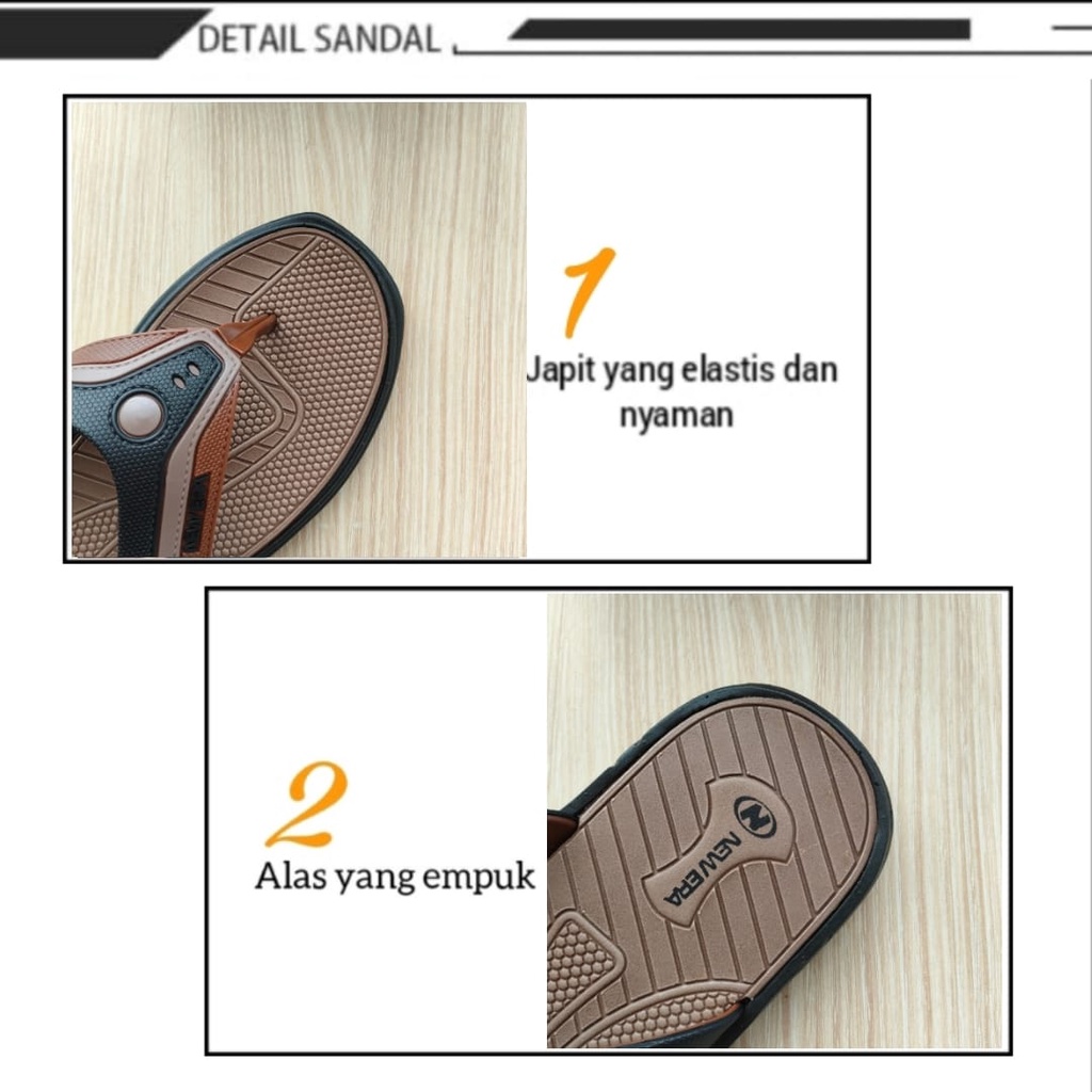 gos NEW ERA MB 777( PVR ) SANDAL JAPIT Pria sandal karet