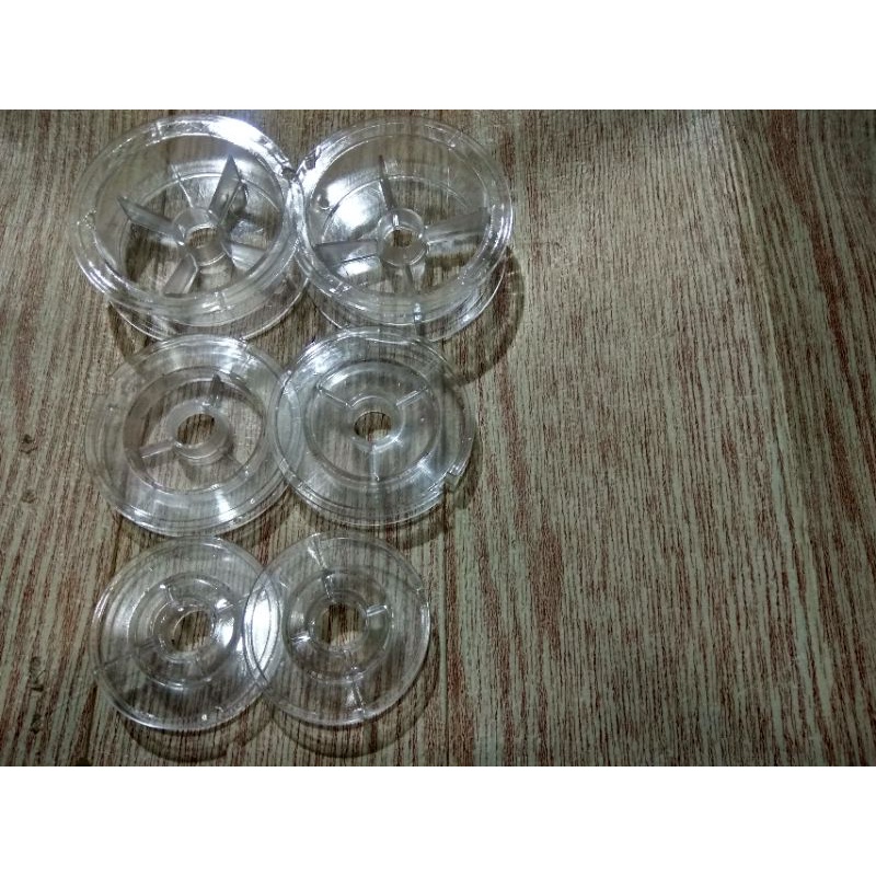 Gulungan Senar pancing Transparan ukuran Kecil sampai besar
